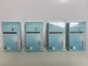 Lot Of 4: Lumineux non toxic Teeth Whitening Strips 28 Treatments/56 Strips 2/25 - Picture 1 of 4