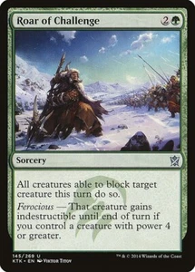 MTG UC REGULAR - KTK: KHANS OF TARKIR - LP- ROAR OF CHALLENGE 145/269 - Foto 1 di 1