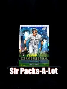 2024 Topps Chrome Cosmic Extraterrestrial Talent Henry Davis RC Pirates - Picture 1 of 2