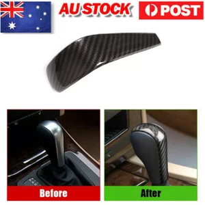 For BMW 3 Series E90 E91 E93 2006-2012 Carbon Fiber Gear Shift Knob Cover Shell - Picture 1 of 12