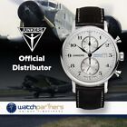 Junkers SOUTH AMERICA EXPEDITION Swiss Quartz 41mm Chrono watch Silv dial 6586-1