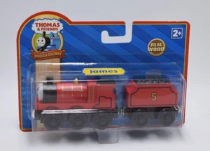 James & Tender Gold Dome Thomas & Friends Wooden Railway Engines Train 2009 New - Picture 1 of 8