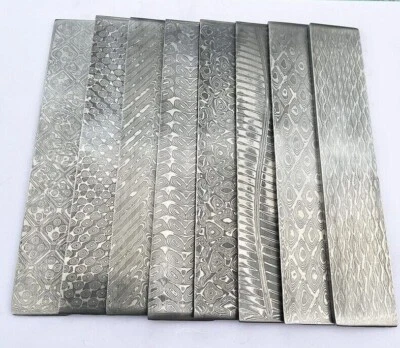 Damascus VG10 Sandwich Steel Billet Blanks Knife Making Material Heat Treated - Image 1 of 4