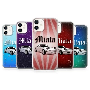  Miata Car Phone Case JDM Racing Design Phone Bumper & Clear TPU Cover - Picture 1 of 12