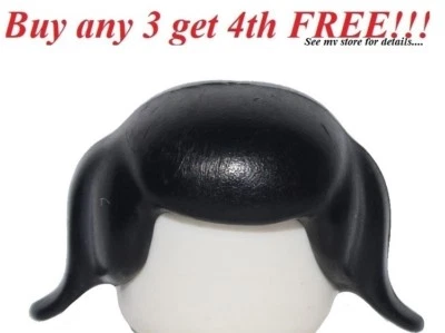 ☀️NUEVO Lego Minifigura Pelo Mujer Niña Negro Corto con Coletas Clásico City Firends  Foto 1 de 4