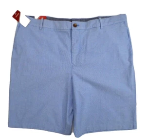 NEU Izod Newport Oxford Herren Freizeit Wandershorts 41 vorne flach blau Revival - Bild 1 von 11