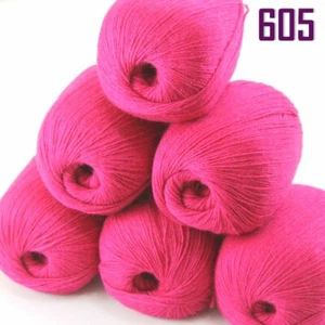 New Sale Soft 6 Skeins x50g Pure Cashmere Blankets Hand DIY Knit Wool Yarn 05 - Picture 1 of 12