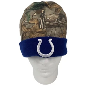 NFL '47 Indianapolis Colts Camouflage Blue Band Beanie Winter Strickmütze - Bild 1 von 7