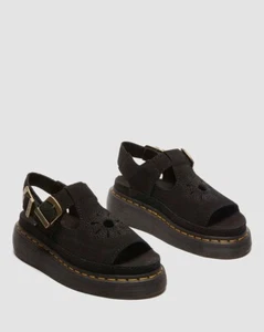 Dr. Martens Dunnet Flower Wildleder Sandalen schwarz 41124001 UK5 Sendungsverfolgung von JP z55 - Bild 1 von 11