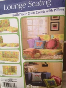 Simplicity Sewing Pattern 4121 Lounge Seating Own Couch Pillow UC New - Picture 1 of 3