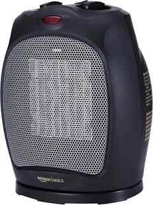 Amazon Basics Oscillating Ceramic Space Heater, Portable Heater for Indoor Use, - Picture 1 of 7