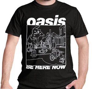 Official Oasis T Shirt Be Here Now Line Drawing Reunion Tour 2025 New SMLXLXXL - Picture 1 of 5