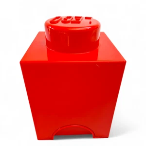 Genuine Lego 1x1 Stud Red Storage Box - Stackable - Excellent Condition - Picture 1 of 14