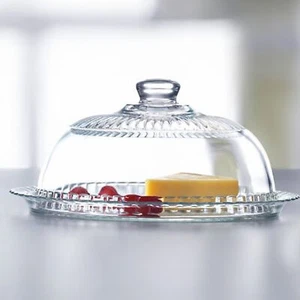 Servierplatte mit Deckel Luminarc 32 cm Servierteller Rund Glas Transparent - Bild 1 von 1
