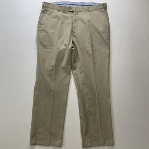 Peter Millar 40x30 Khaki MC0B48 Soft Touch Twill Straight Mens Chino Pants - Picture 1 of 9