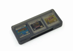 Black 6 in 1 Game Card Cartridge Case For Nintendo 3DS 3DS XL/LL NDS Game Card - Picture 1 of 3