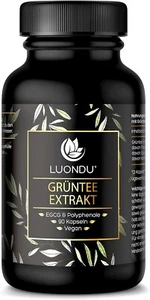 Luondu Grüntee Extrakt 90 Kapseln hochdosiert - 2250mg Grüner Tee Extrakt, 339mg - Bild 1 von 4