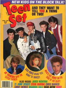 Teen Set Magazine April 1990 New Kids Block Paula Abdul Chad Allen Brian Green - Picture 1 of 24