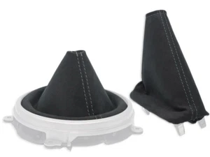 BOTA DE ENGRANAJES PARA MAZDA MX-5 MX5 NC 05-14 + FRENO DE MANO GAITER ALCANTARA PUNTO GRIS - Imagen 1 de 5
