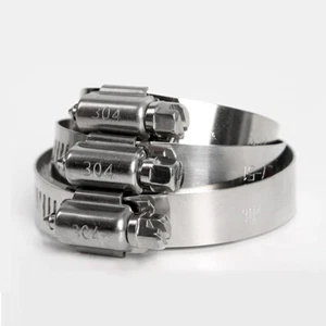 Hose Clamp Pipe Clamps Worm Drive Sorted Clips A2 304 Stainless Steel Clip - Picture 1 of 9