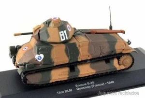 1/43 Somua S-35 DLM Quesnoy France 1940 WWII carro armato Atlas - Foto 1 di 2