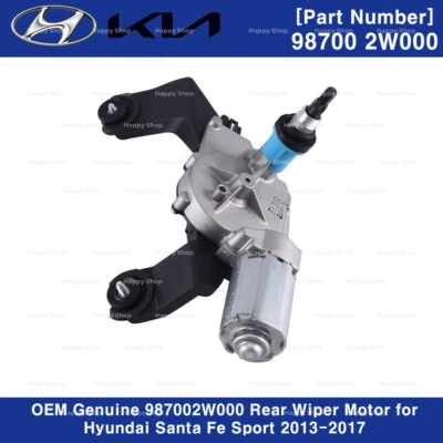 Motor limpiaparabrisas trasero original 987002W000 para Hyundai Santa Fe Sport 2013-2017 Foto 1 de 4