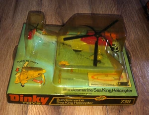 Vintage Dinky #736 Bundesmarine Sea King Helicopter Toy (Meccano, UK) with Box - Picture 1 of 7
