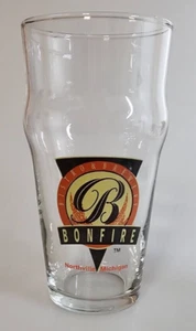 Bonfire Bistro & Brewery 16 oz Beer Glass Northville MI ~ Closed ~ VGC - Picture 1 of 4