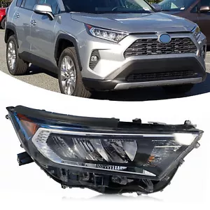 LED Headlight Headlamp Chrome Bezel Assembly For 2019-2022 Toyota RAV4 R Side - Picture 1 of 7