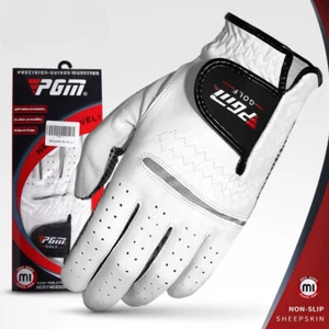 Men's Leather Gloves Imported Sheepskin Breathable Non-slip Gloves Club Swing  - Picture 1 of 16