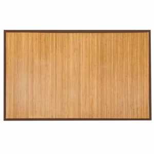 Brown 60 In. X 96 In. Bamboo Area Rug Floor Carpet - Picture 1 of 12