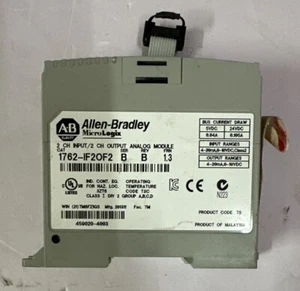 Allen Bradley 1762-IF2OF2 SERIES -B REV-B Analog Module Used - Picture 1 of 6