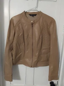 Baccini Faux Leather Zip-up Jacket - Picture 1 of 4