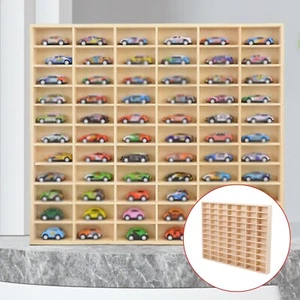 FOR Hot Wheels Diecast Car Matchbox 1/64 Display Wooden Unit Shelf Toy Storage - Picture 1 of 14