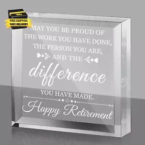 Happy Retirement Gifts for Men Women May You Be Proud of the Work Have Done Keep - Picture 1 of 7