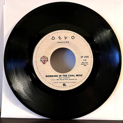 DEVO - Working In The Coalmine (1981) - 7" Vinyl Record 45RPM - EX - Image 1 of 2