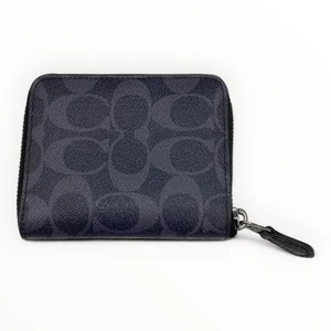 COACH Signature Medium Zip Around Wallet Authentic Men 6120 - Picture 1 of 9