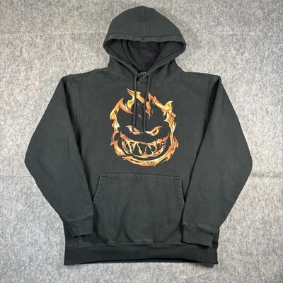 Sudadera con Capucha Y2K Spitfire Flame De Colección Para Hombre Mediana Negra Patín Foto 1 de 4