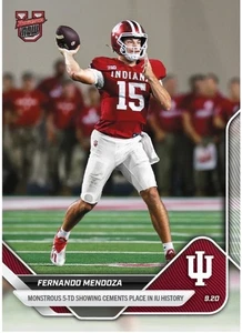 Fernando Mendoza Indiana 5 TD 2025-26 Bowman U NOW Football #17 - Prevendita - Foto 1 di 1