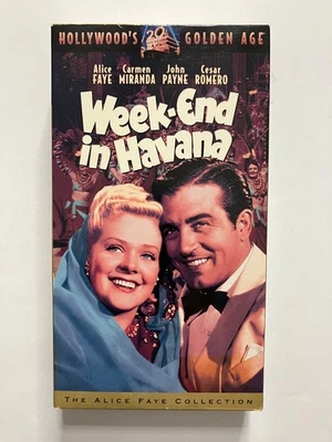 Week-End in Havana VHS 1941 Musical Alice Faye Cesar Romero - Image 1 of 3