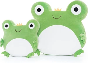 Lazada 2PC Frogs Kids Soft Pillow Plush Green 15+10 Inches - Picture 1 of 7
