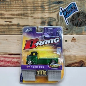 Jada Toys D-Rods 1/64 Diecast 2005/Wave 1 '47 Ford COE CLTR012 Chrome Green RARE - Picture 1 of 7