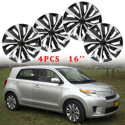 4PCS/SET 16" Wheel Covers Snap On Hub Caps Fit R16 Tire & Steel Rim For Scion XD - Image 1 of 4