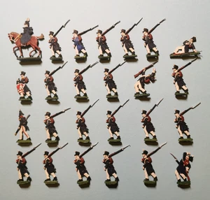 Konvolut, 27 Zinnfiguren m. Mantel, Napoleonische Kriege, Russlandfeldzug, 35 mm - Bild 1 von 7