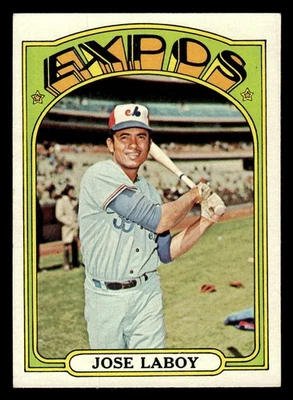 1972 Topps #727 Jose Laboy - VGEX-EX *TedsCardShack* - Image 1 of 2