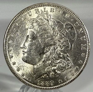 1889P MORGAN SILVER $-GEM BU-VERY HIGH GRADE DETAILS-PREMIUM VALUED-NICE LUSTER! - Picture 1 of 6