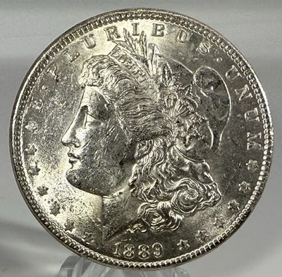 1889P MORGAN SILVER $-GEM BU-VERY HIGH GRADE DETAILS-PREMIUM VALUED-NICE LUSTER! - Image 1 of 4