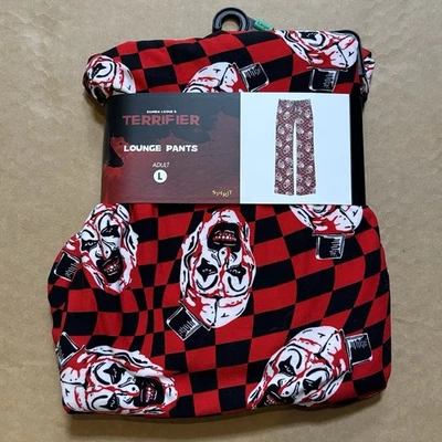 Terrifier Horror Movie Art The Clown Lounge Pajama Pants - Size L - Image 1 of 4