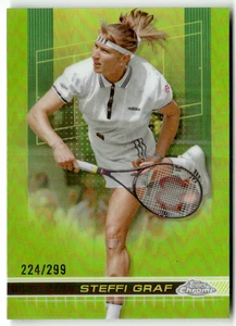 Topps Chrome 2024 Tennis No. 171 Steffi Graf Lime Refractor 224/299 - Bild 1 von 2