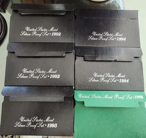6 Sets United States Mint Silver Proof Sets (2) 1992 1993 (2) 1994 1998 - Picture 1 of 16